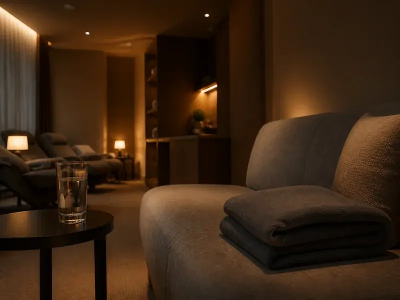 a quiet lounge