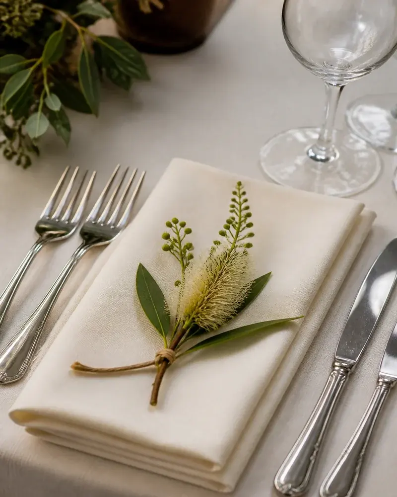 a set dining table