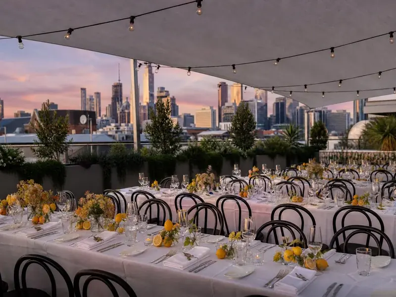a summer evening dinner